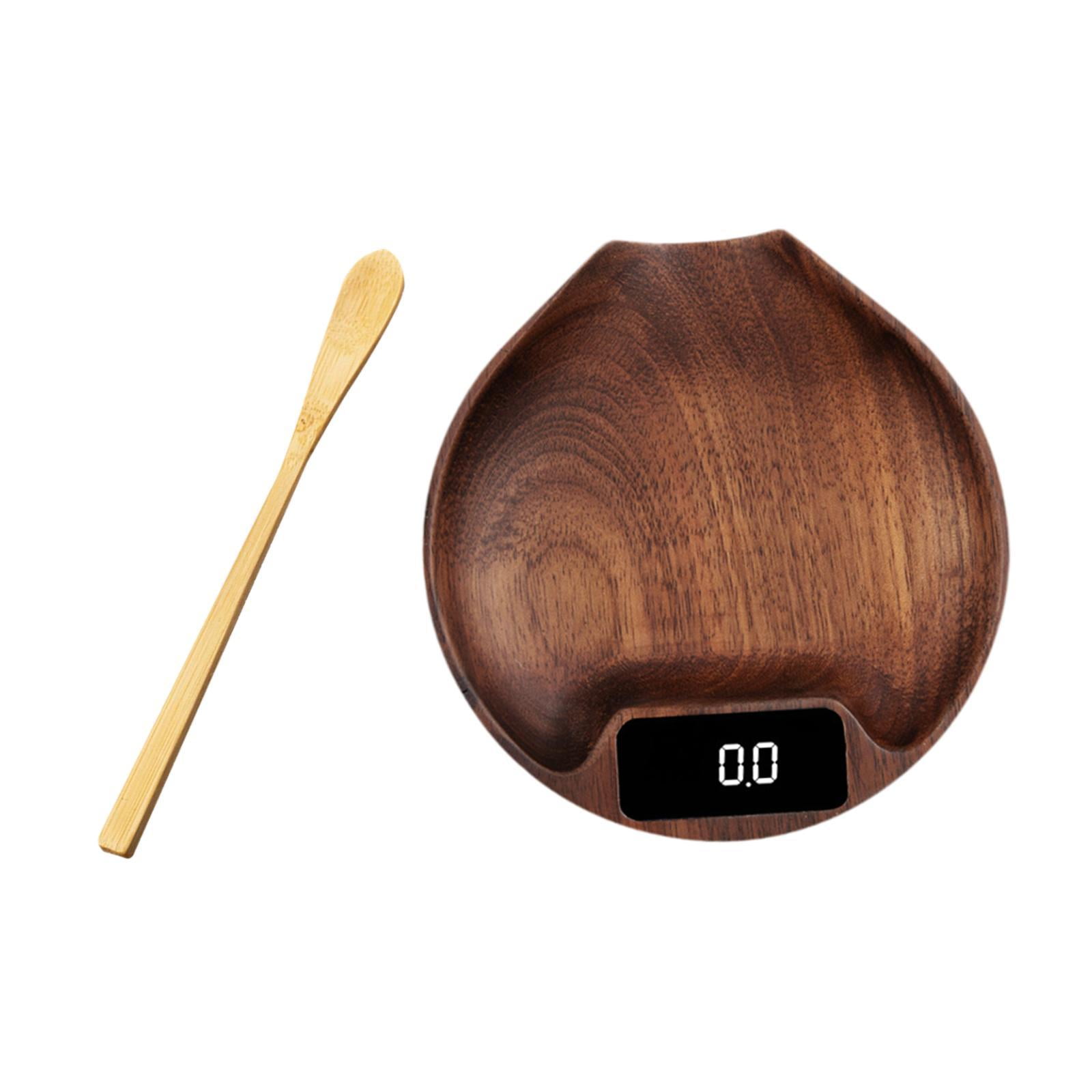Tongina Electronic Coffee Scale Pour over Espresso Scale Display Coffee Beans Scale Electronic Food Scale for Baking Home Cooking Brown