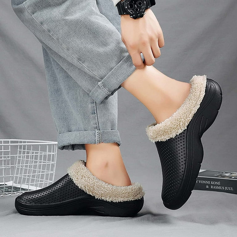 CERYTHRINA Men's Women's Lined Clog Breathable Mesh Lining Indoor