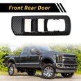 thumbnail image 3 of Unique Bargains 1 Set Front Rear Door Window Switch Panel Cover Trim for Ford F-150 2015-2020 Master Power Window Switch Cover Trim Carbon Fiber ABS Black, 3 of 6