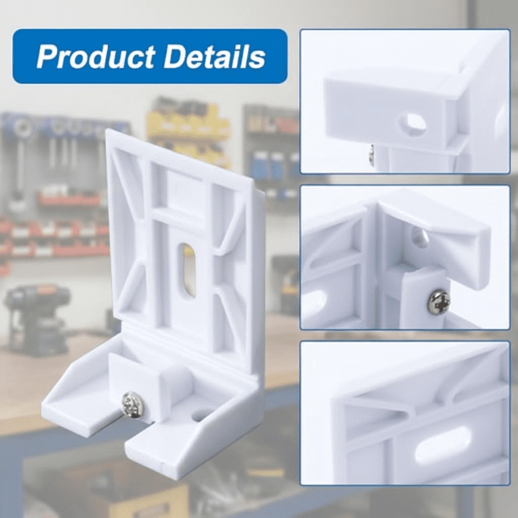 3/4-Inch Blind Shade Mounting Brackets for Cellular, Honeycomb, and Pleated Shades - Universal Replacement Hardware Set of 3