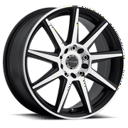 Raceline 144M-Storm 18" Cast Aluminum Wheel, STORM BMF 18X7.5 5X112/5X120 +42mm Fits select: 2010-2017 CHEVROLET EQUINOX LT, 2015 CHEVROLET MALIBU 1LT