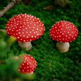 thumbnail image 6 of Dark Accessories Micro Glow Statue In The Mushroom Mushroom Decor For Garden Garden Desktop Ornament Red, 6 of 9
