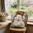 thumbnail image 2 of Pillow Covers 18x18, Easter Decorations Cute Bunny Printed Throw Pillow Covers, Home Spring Decor for Bedroom Couch Cushion Cover, Multicolor, 2 of 7