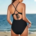 thumbnail image 4 of Black Swimsuits for Women Swimsuit Womens Womens Bathing Suits Tummy Control Clearance Sales, 4 of 6