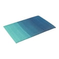 thumbnail image 4 of Fab Habitat Striped Non Slip Doormat - Durable, Thin - Recycled Plastic - Entryway, Front Door, Porch, Patio - Big Sur - Teal (24" x 36" Non-Slip), 4 of 6