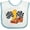 White and Blue, variant on Inktastic Number One Race Car Boys or Girls Baby Bib