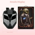 thumbnail image 5 of Gelrova LED Bike Backpack, Black Hard Shell Motorcycle Helmet, Small 17in, 5 of 10