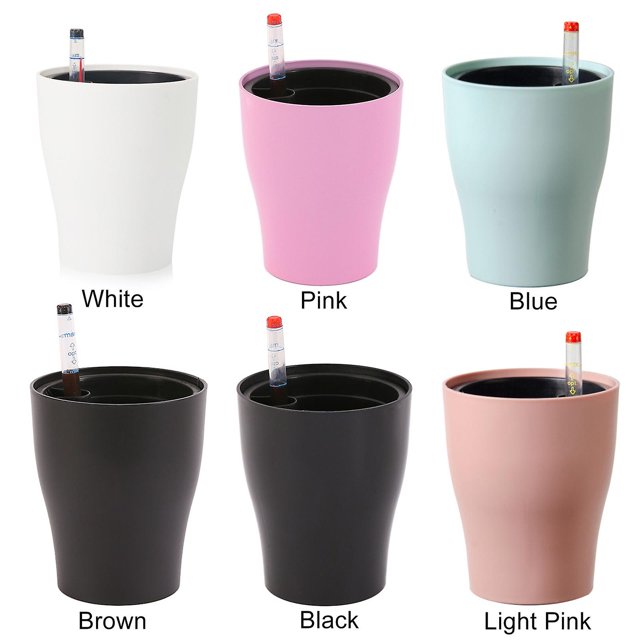 Blanco Ligero Flor Planta Maceta Decoración Mascota Autoabsorbente Ahorro de agua Moda esquí esquí Gafas de esquí
