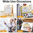 thumbnail image 3 of Shuttle Art Wet Erase Markers, 15 Pack Black 1mm Fine Tip Smudge-Free Markers, Use on Laminated Calendars,Overhead Projectors,Schedules,Whiteboards,Transparencies,Glass,Wipe with Water, 3 of 6