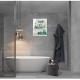 thumbnail image 5 of Bathroom Decor Wall Art Rustic Bathroom Wall Art Green Teal Bathroom Pictures Bathroom Signs Wood Background Painting Home Decorations For Bathroom Framed Ready To Hang 12x16inch, 5 of 6