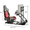 thumbnail image 4 of Racing Wheel Cockpit with Enhanced Stability – Compatible with Fanatec, PXN, Thrustmaster, Logitech, Adjustable, Excludes Handbrake, Pedals, Monitor, 4 of 8