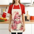 thumbnail image 6 of Luoshdecor Christmas Plaid Apron,Winter Merry Christmas Xmas Decorative Tree Apron with Strap for Adult Kitchen Party Gift 18.5 in, 6 of 6