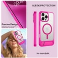 thumbnail image 6 of GUAGUA 2-in-1 Case for iPhone 16 Pro, 6.3" Built-in Invisible Stand, Magnetic Mobile Cover for iPhone 16 Pro, Phone Case with Stand Translucent Red, 6 of 8