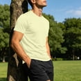 thumbnail image 6 of SAWOBUUN Mens Quick Dry Athletic T-Shirt Short Sleeve Moisture Wicking Workout Top Lightweight Breathable Stretch Gym Running Tee, 6 of 9