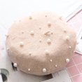 thumbnail image 3 of Sombrero Qarigey Boina perla invierno moda diseño elegante transpirable beige, 3 of 6