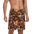 thumbnail image 2 of Fotbe Woodland Creatures Floral Pantalones Cortos de Pijama para Hombre, Ropa de Dormir, Pantalones de Pijama Cortos para Hombre-Large, 2 of 6