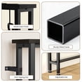 thumbnail image 6 of Keelian 70" Narrow Behind Couch Table with Built‑in Power Strip, Long Sofa Table with Charging Station, Metal Frame Skinny Console Table for Living Room, Entryway and Home Office,Black, 6 of 8
