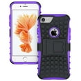 thumbnail image 1 of Nakedcellphone PURPLE GRENADE GRIP RUGGED TPU SKIN HARD CASE COVER STAND FOR APPLE iPHONE 7/8, 1 of 8