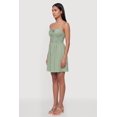 thumbnail image 2 of Women's Smocked Tie Front Sleeveless Mini Dress, 2 of 3