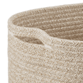 thumbnail image 2 of Bouclair Panier de Rangement Bicolore Crème, 2 of 7