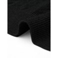 thumbnail image 5 of INSPIRE CHIC Summer Short Sleeve Cardigans Sweater Casual Cable Knit Button Down Crewneck Lightweight Sweater Tops XS Black, 5 of 6