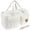 White, variant on Xdziklosj Hospital Maternity Bag Large Capacity Duffel Tote Diaper Tote Bags with Shoulder Strap and Multiple Pockets Multipurpose for Travel Labor Delivery
