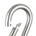thumbnail image 4 of Unique Bargains 316 Stainless Steel Spring Snap Hook Carabiners 2.4"  Length 4pcs, 4 of 4