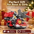 thumbnail image 4 of Dimaorch Dinosaur Transforming Trucks Toy for Boys 2 3 4 Year Old, Toddlers Magnetic Collision Cars Toy for Boys Ages 3 4 5, Christmas Birthday Gifts, 4 of 8