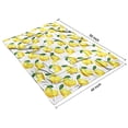 thumbnail image 4 of Yellow Lemon Fruit Slices White Pattern Blanket,Comfortable Soft Flannel Throw Blanket,All Season,Warm Lightweight Blankets for Sofa Bed Couch Living Room Chair,40"x50", 4 of 4