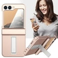 thumbnail image 2 of for Samsung Galaxy Z Flip 6 Case with [Built-in Front Screen Protector] [Kickstand][Hinge Protection][Hard PC] Ultra-Thin Shockproof Protective Phone Case for Samsung Galaxy Z Flip 6,Rosegold, 2 of 7