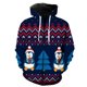 thumbnail image 1 of Sudadera con capucha para hombre, estilo navideño, con cremallera, divertida, Tops con estampado 3D, chaquetas con capucha, ropa de calle de manga larga, moda Unisex, 1 of 4