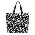 thumbnail image 1 of Easygdp Black Leopard Bolsas Tote para Mujer, Bolsos de Hombro para Viaje, Bolsos de Mano de Gran Capacidad para Compras y Trabajo, 1 of 8