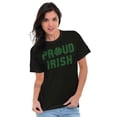 thumbnail image 3 of Proud Irish St Patrick's Day Shamrock Men's Graphic T Shirt Tees Brisco Brands S, 3 of 5