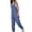 Blue, variant on jjayotai Overalls for Women, Loose Fit Adjustable Straps Cargo Joggers Jumpsuits Summer Casual Bib Rompers with Zippered Pockets Black L