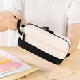 thumbnail image 4 of -Estuche para lápices con asa, estuche suave para bolígrafos, organizador de útiles escolares para adolescentes, niñas y adultos-, 4 of 5
