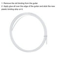 thumbnail image 3 of Uxcell Plastic Binding Purfling Strip 1650x2x0.5mm for Acoustic Classical Guitar White 2 Pack, 3 of 5