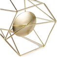 thumbnail image 5 of Juego de 2 candelabros de metal dorado, candelabros elegantes geométricos, centros de mesa con candelabros navideños, 5 of 5