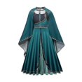 thumbnail image 2 of Vestido de princesa congelada: vestido de fiesta de malla con lentejuelas para cosplay como Elsa o Anna, 2 of 4