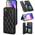 thumbnail image 1 of Galaxy A54 Case, Samsung A54 5G Case Wallet 3 Card Slots Kickstand PU Leather Luxury Flip Cover ID Pocket Holder RFID Blocking Protective Wallet Case for Samsung Galaxy A54 5G 2023 Black, 1 of 13
