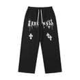 thumbnail image 5 of XINPING Black Pants Men Casual Regular Fit Classic Casual Pants Stretch Beach Pant Lightweight Jogging, Workout Trousers, 5 of 5