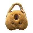 thumbnail image 2 of Runquan Capybara Porte-Clés en Peluche Sac à Argent Mini Sac à Main Mignon Étui pour Écouteurs, 2 of 7