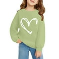 thumbnail image 6 of YunPes Kids Crewneck Fleece Pullover Tops Cute Heart Print Sweatshirts for Teen Girls Casual Cozy Tops Fall Winter Trendy Clothes, 6 of 6