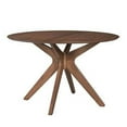 thumbnail image 3 of Space Savers Medium Brown 5 Piece Pedestal Table Set, 3 of 5