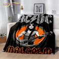 thumbnail image 1 of Manta de felpa suave con patrón de banda AC/DC, manta de franela para sala de estar, dormitorio, cama, sofá, cubierta de Picnic, 1 of 4