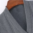 thumbnail image 5 of Iugvhana Men's Sweater Vest Button Down V-Neck Sleeveless Knitted Lightweight Casual Cardigan Sweaters Gray Free Size, 5 of 7