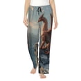 thumbnail image 2 of Lsque Red Dragon Mountain Sunrise Print Women's Pajama Pants, Lounge Pant - Comfortable Home Wear,Elastic Waistband, Stylish Design-X-Large, 2 of 9
