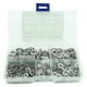 thumbnail image 1 of EeaseMX 700 arandelas dentadas galvanizadas, arandelas de seguridad dentadas externas, junta externa multidentada (blanco plateado), 1 of 7