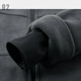 thumbnail image 6 of JTieacloth Men's Lightweight Jacket Fleece Jacket Men Coat With Hood Zipper Thick Outwear Windproof Men's Jacket Autumn Winter Classic Gray, 6 of 6