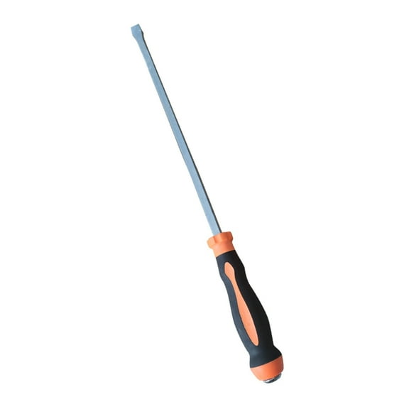 15 Inch Extended Screwdriver Long Slotted Screwdriver with Rubber Handle