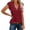 Red, variant on Wiyuqeen Summer Cap Sleeve Tops for Women Basic Solid Color V Neck Short Sleeve Shirts Trendy Loose Casual Going Out Blouses S-XL